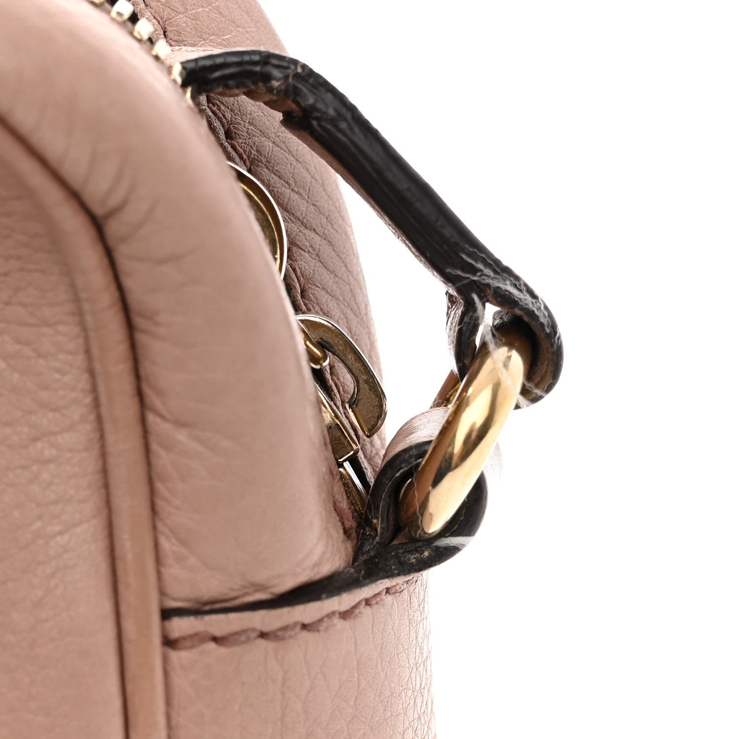 Gucci Pebbled Calfskin Small Soho Disco Bag Camelia 12 of 13