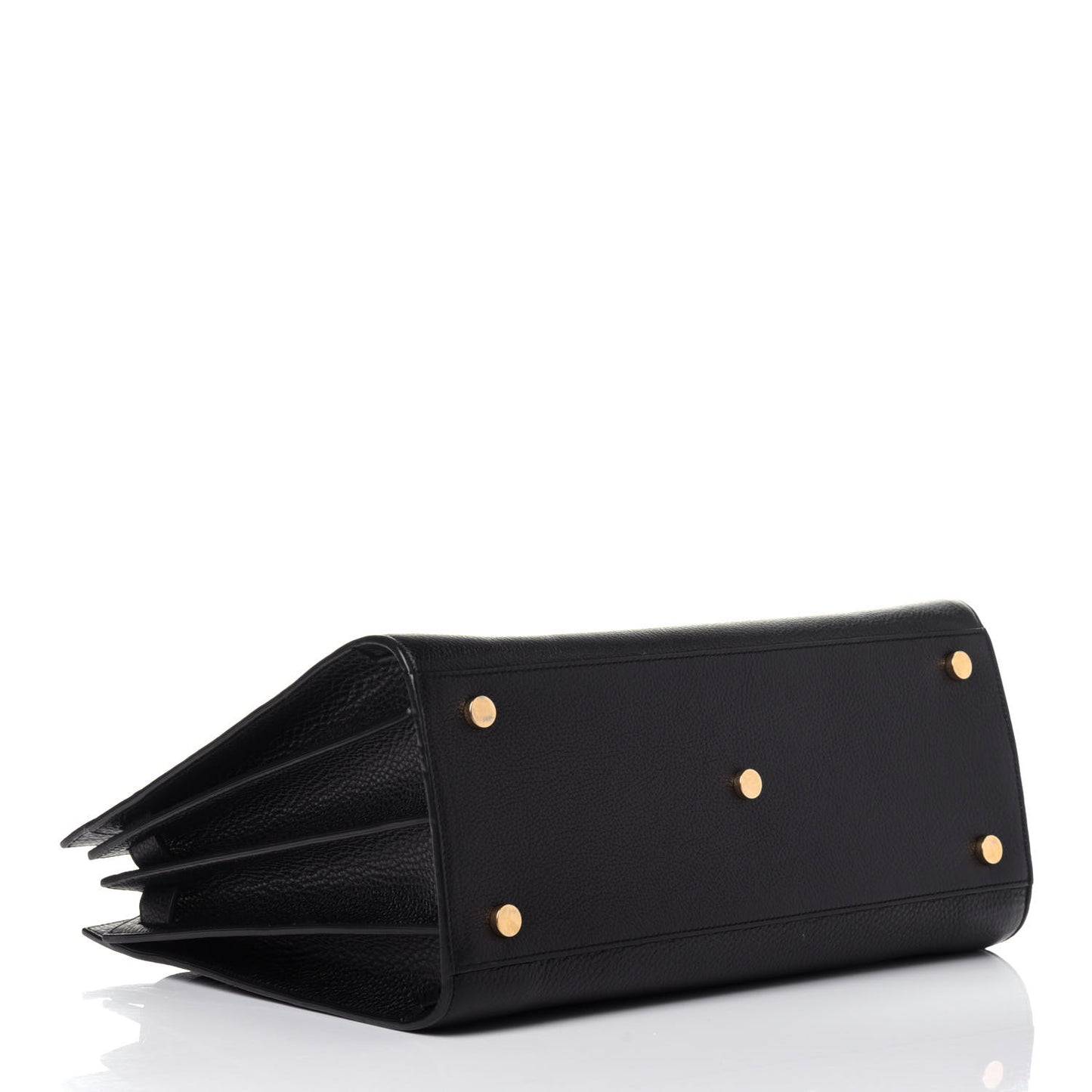 Grained Calfskin Small Sac De Jour Black