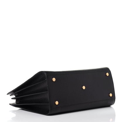 Saint Laurent Grained Calfskin Small Sac De Jour Black 5 of 13