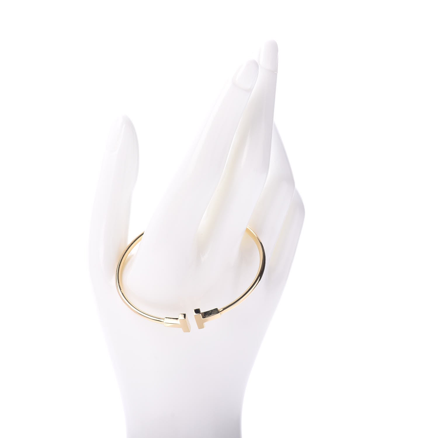 Tiffany 18K Yellow Gold T Wire Bracelet 2 of 5
