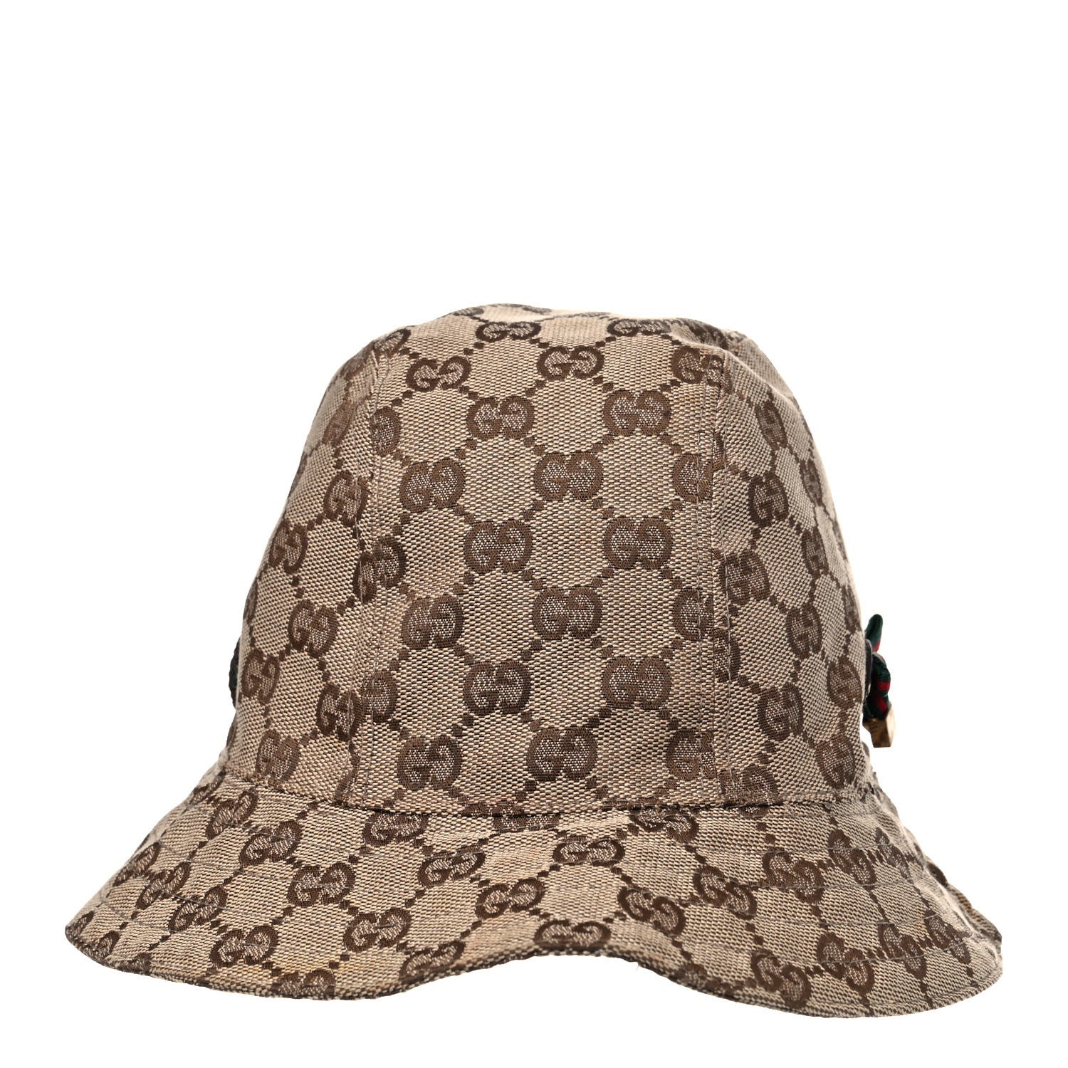 Gucci Monogram Web Bucket Hat S Brown 5 of 9