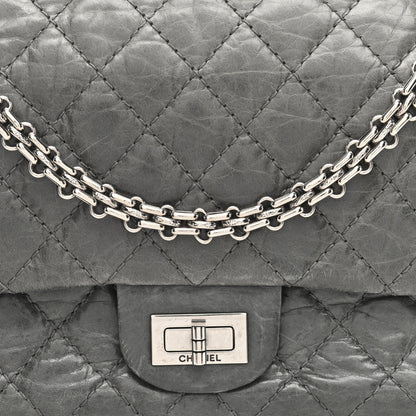 Chanel Aged Calfskin Quilted 50th Anniversary 2.55 Reissue 225 Flap Grey 9 of 11