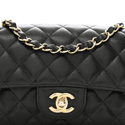 Chanel Caviar Quilted Mini Rectangular Flap Black 5 of 11