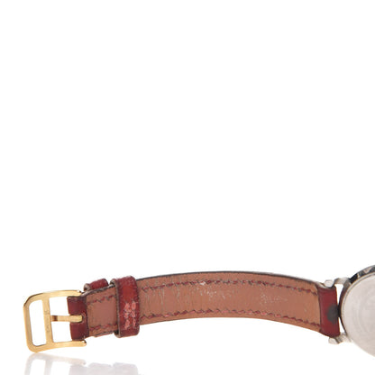 Hermes Stainless Steel Ostrich 23mm Sellier Quartz Watch Rouge 9 of 14