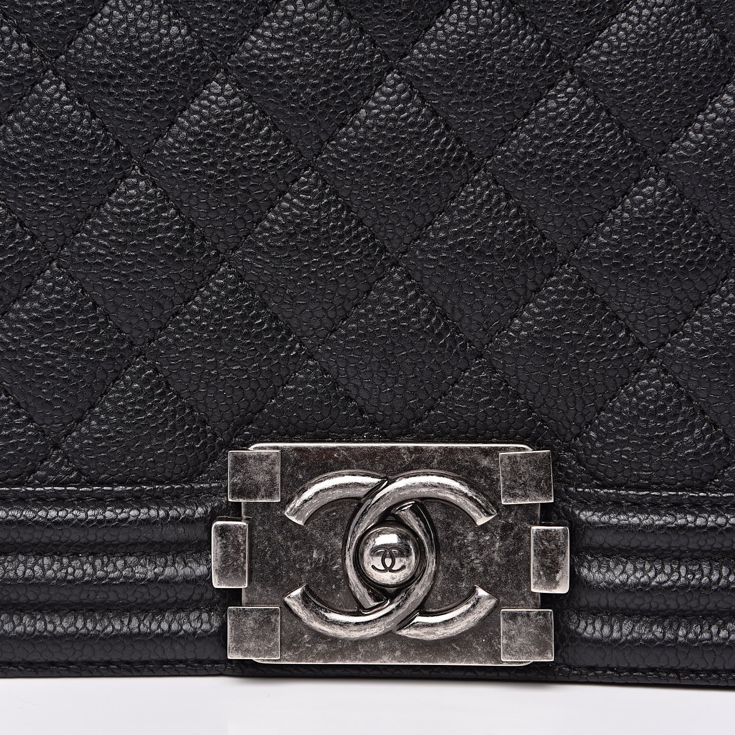 Chanel Caviar Quilted Medium Boy Flap Black 11 of 12