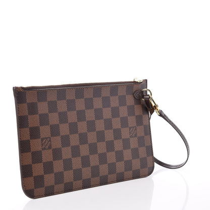 Louis Vuitton Damier Ebene Neverfull MM GM Pochette 3 of 8