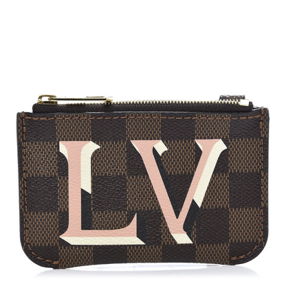 Louis Vuitton Damier Ebene Belmont Pochette Venus Pink 1 of 7