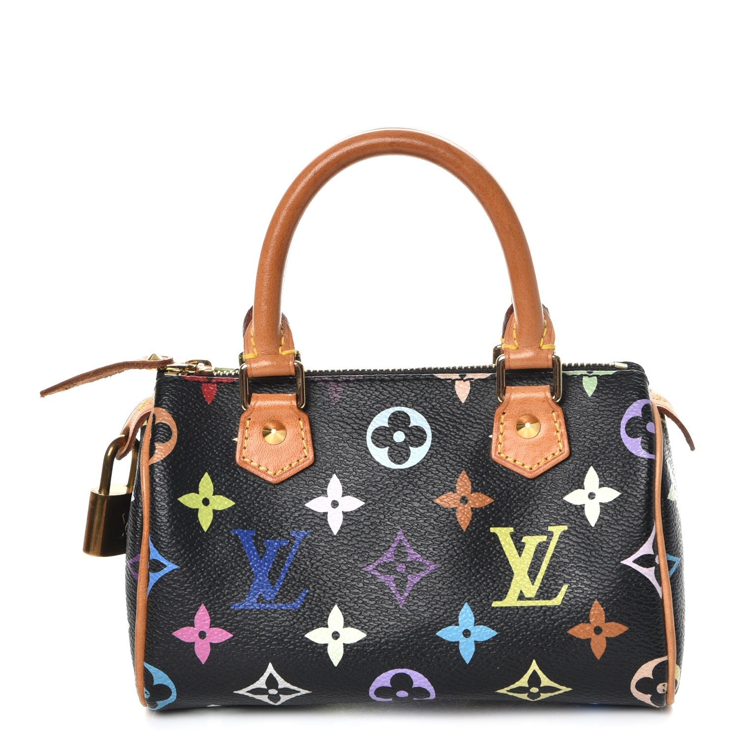 Louis Vuitton Monogram Multicolor Mini Sac HL Speedy Black 1 of 8
