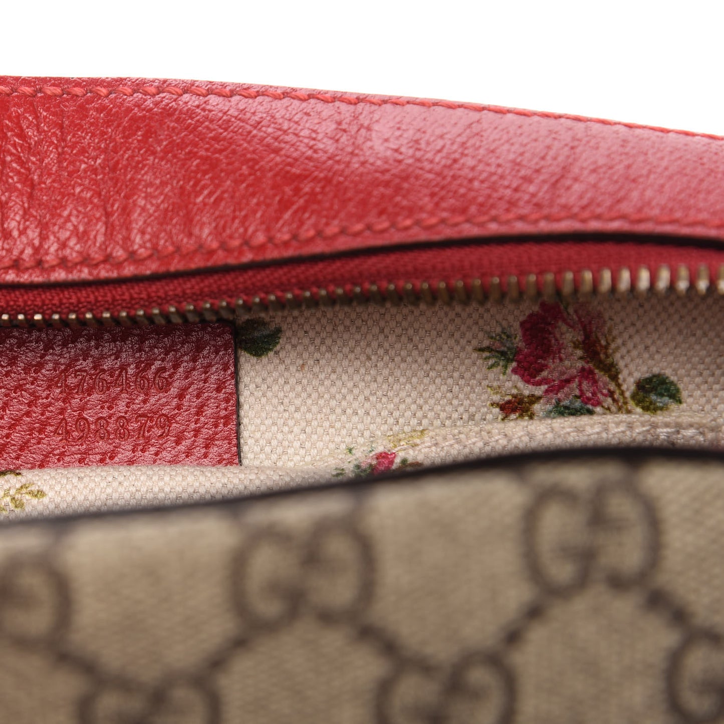 GG Supreme Monogram Web Neo Vintage Shoulder Bag Beige Red