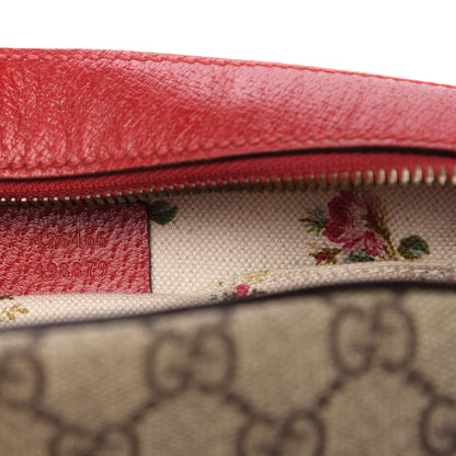 Gucci GG Supreme Monogram Web Neo Vintage Shoulder Bag Beige Red 9 of 10