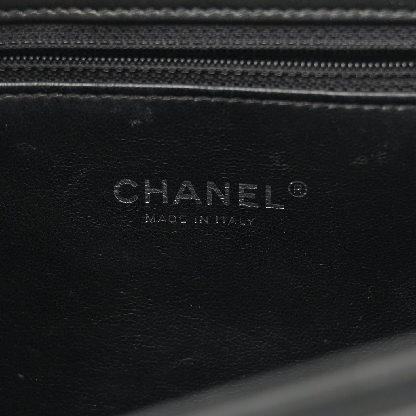 Calfskin Stitched Multi Chain Flap Bag Black