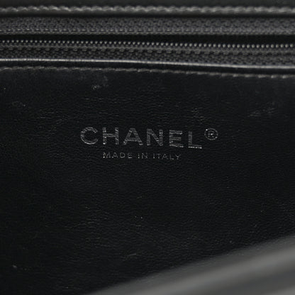 Chanel Calfskin Stitched Multi Chain Flap Bag Black 6 of 12