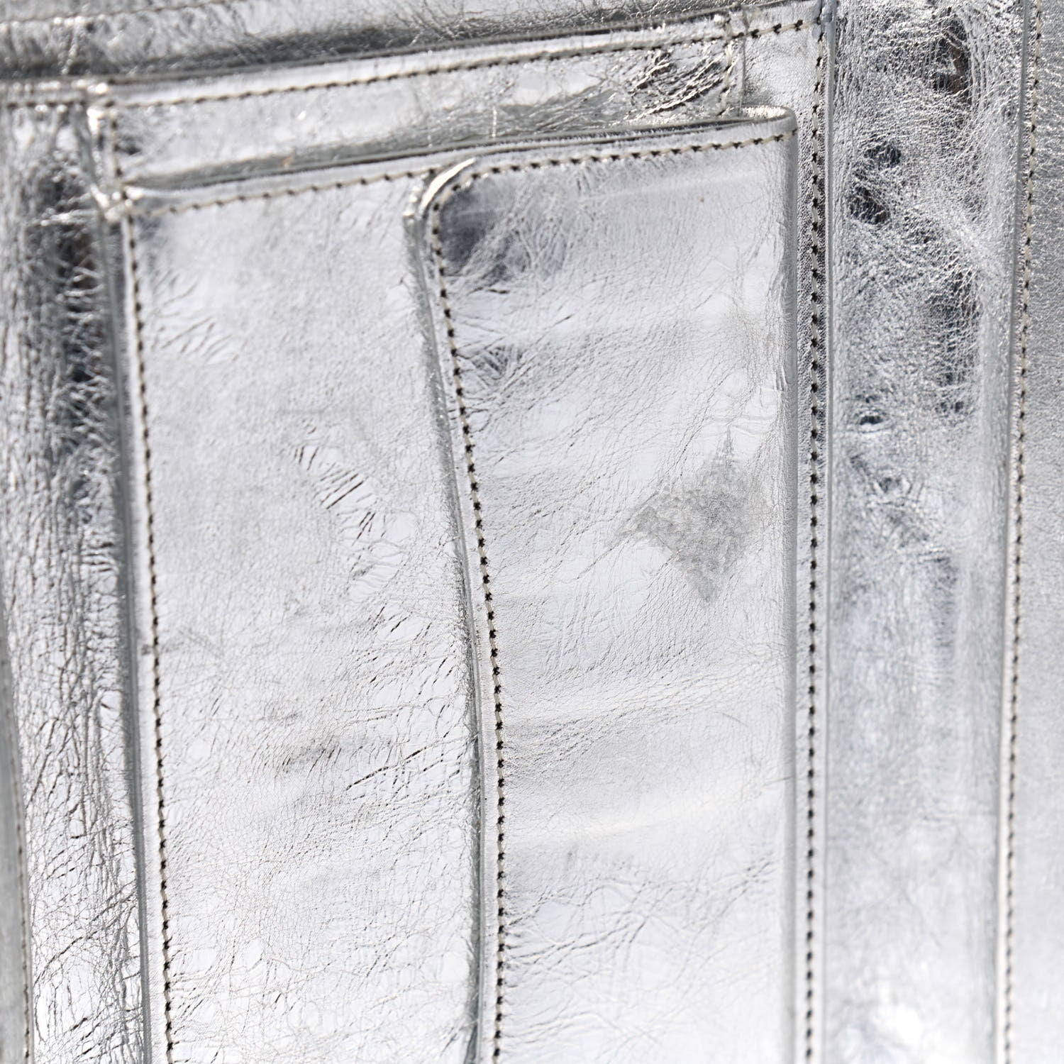 Chanel Metallic Aged Calfskin Quilted Reissue Long Flap Wallet Light Silver 6 of 15