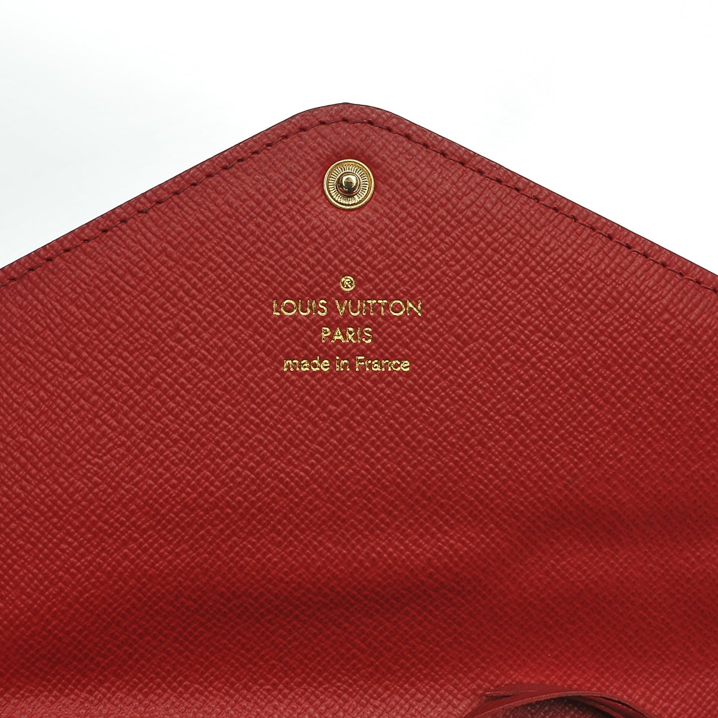Damier Ebene Josephine Wallet Red