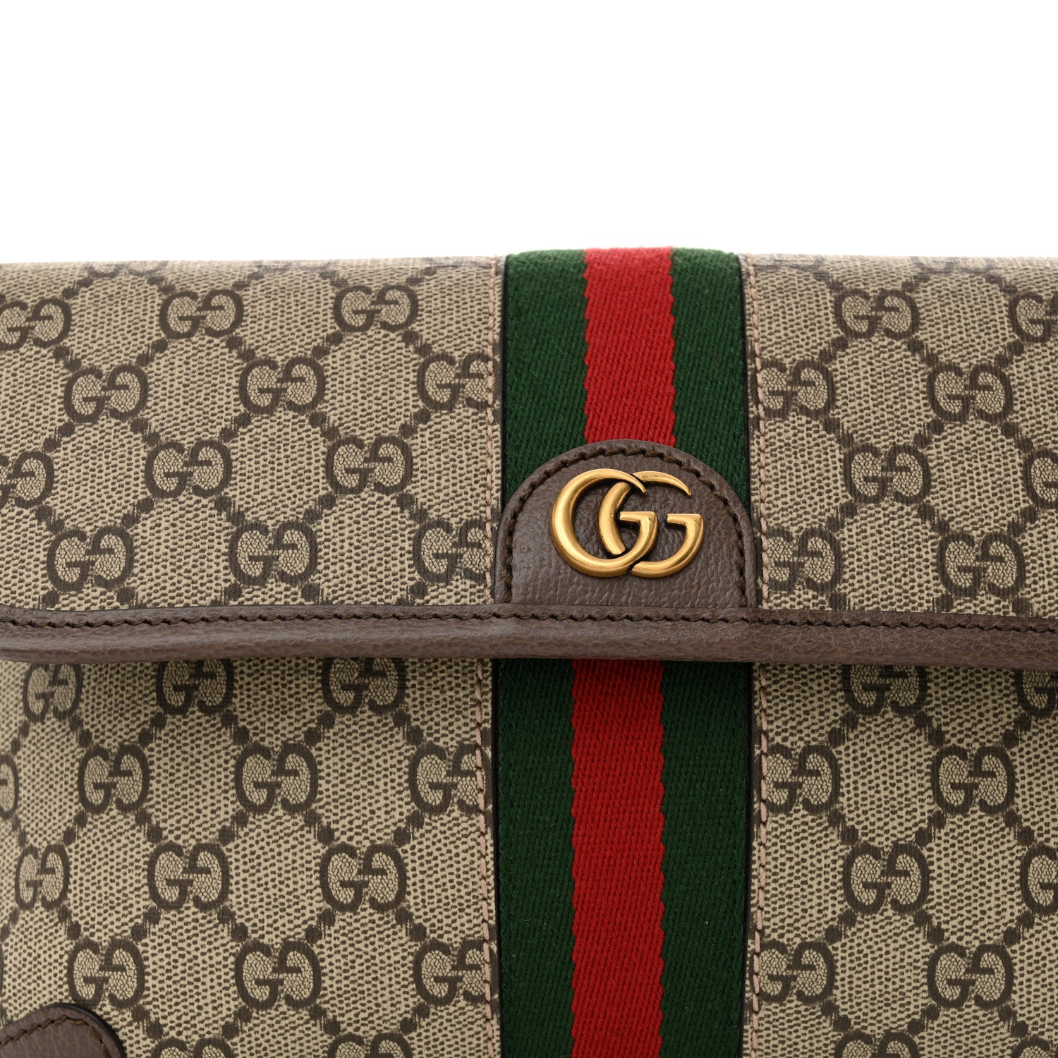 Gucci GG Supreme Monogram Web Small Ophidia Belt Bag Brown 8 of 10