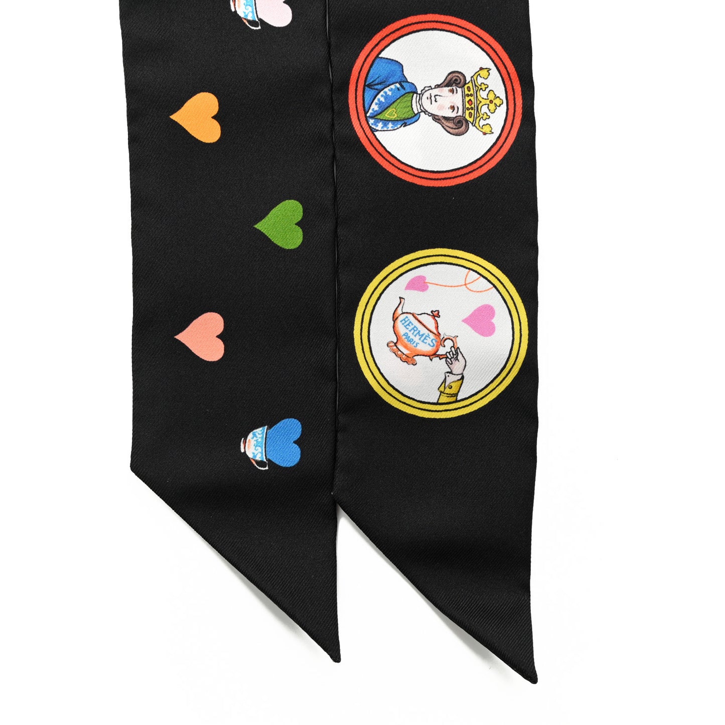 Silk Tea Time Twilly Black Rouge Multicolor