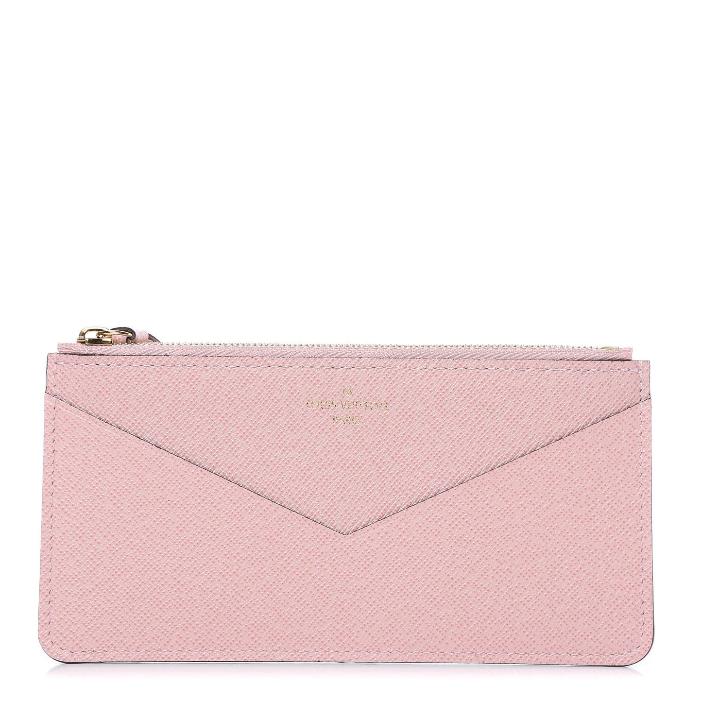 Calfskin Jeanne Wallet Zippered Insert Rose Ballerine