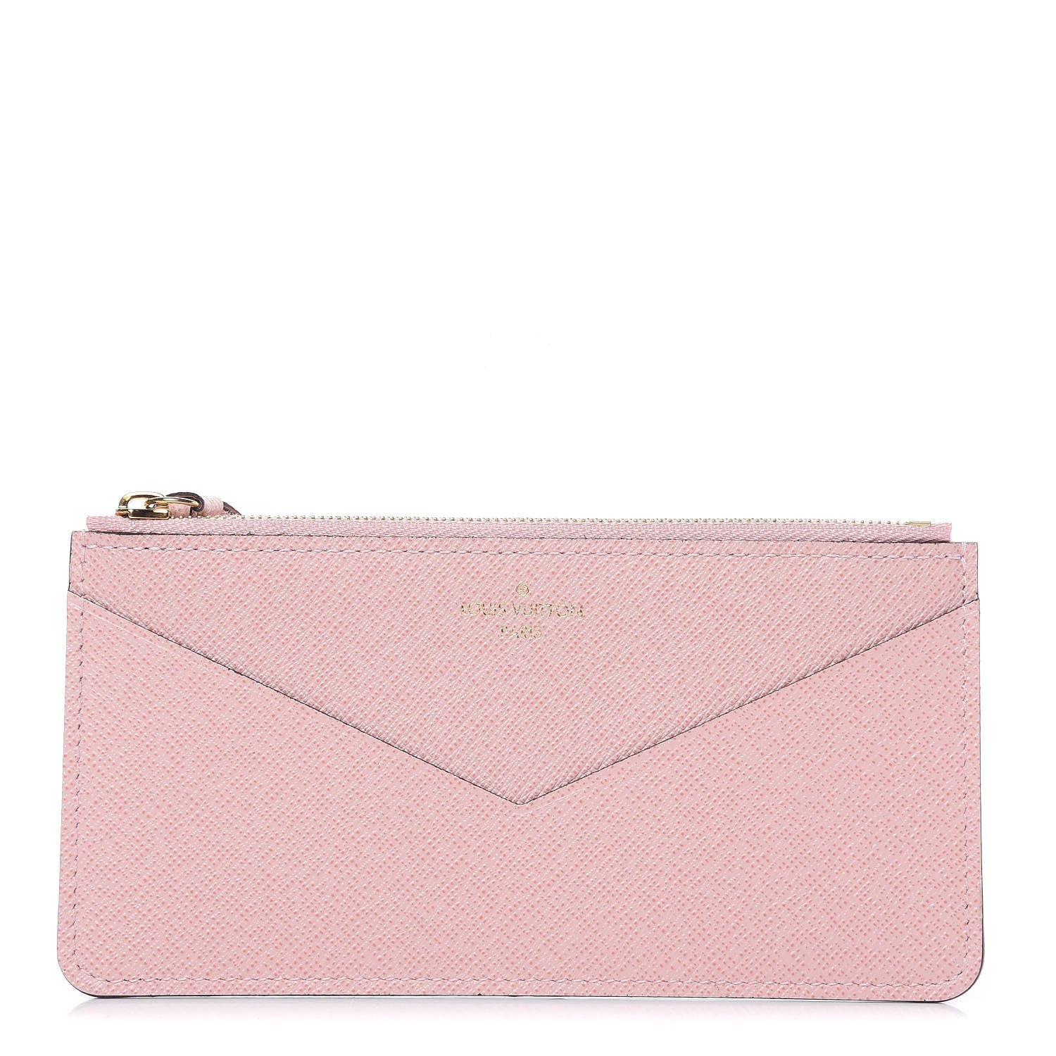 Louis Vuitton Calfskin Jeanne Wallet Zippered Insert Rose Ballerine 1 of 6