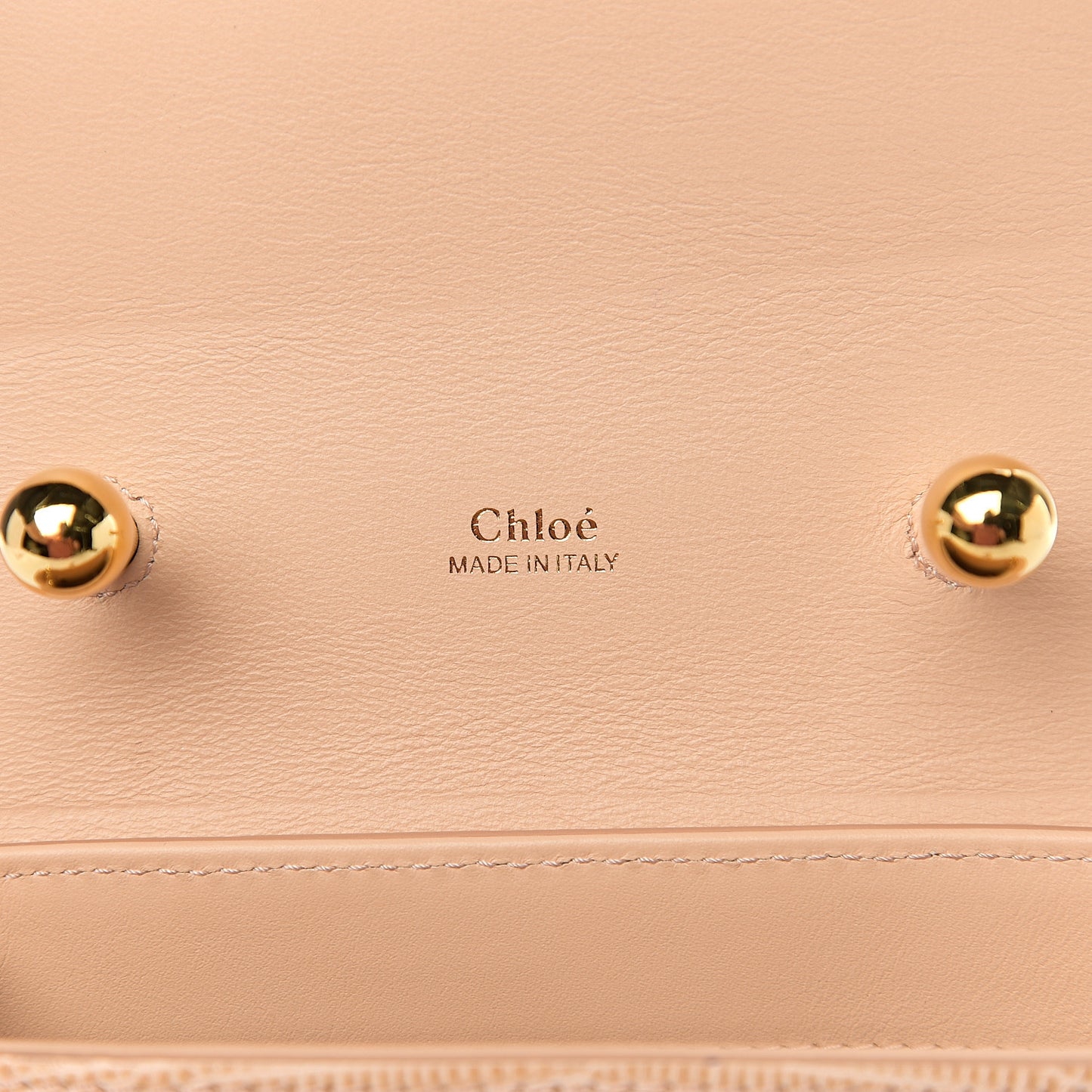 Calfskin Lizard Embossed Small Aby Lock Delicate Pink