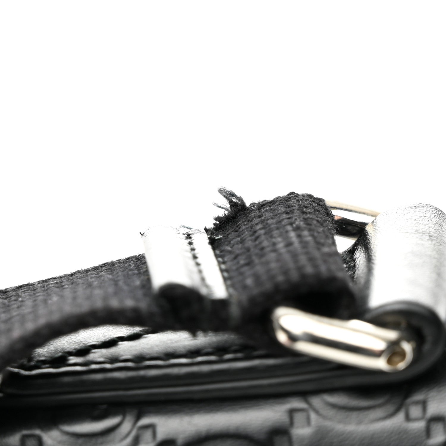 Gucci Guccissima Signature Small Messenger Bag Black 12 of 13