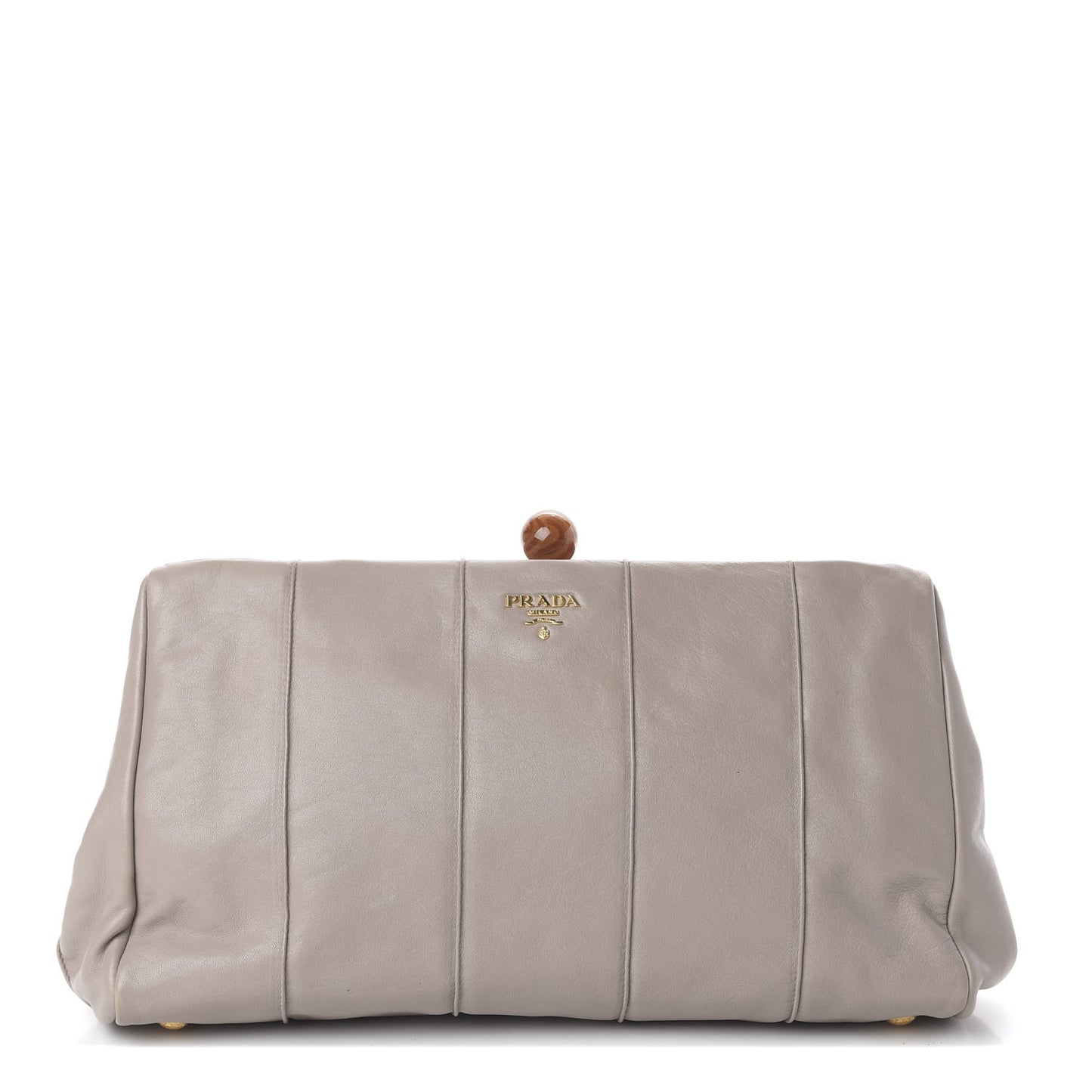 Soft Calf Frame Clutch Argilla