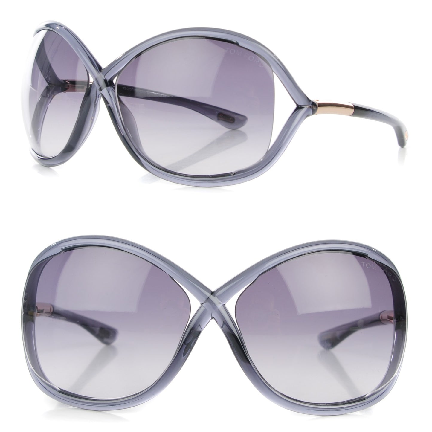 Acetate Whitney Crossover Sunglasses TF9 Dark Grey