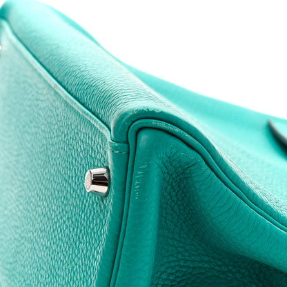 Hermes Taurillon Clemence Kelly Retourne 32 Bleu Paon 11 of 18