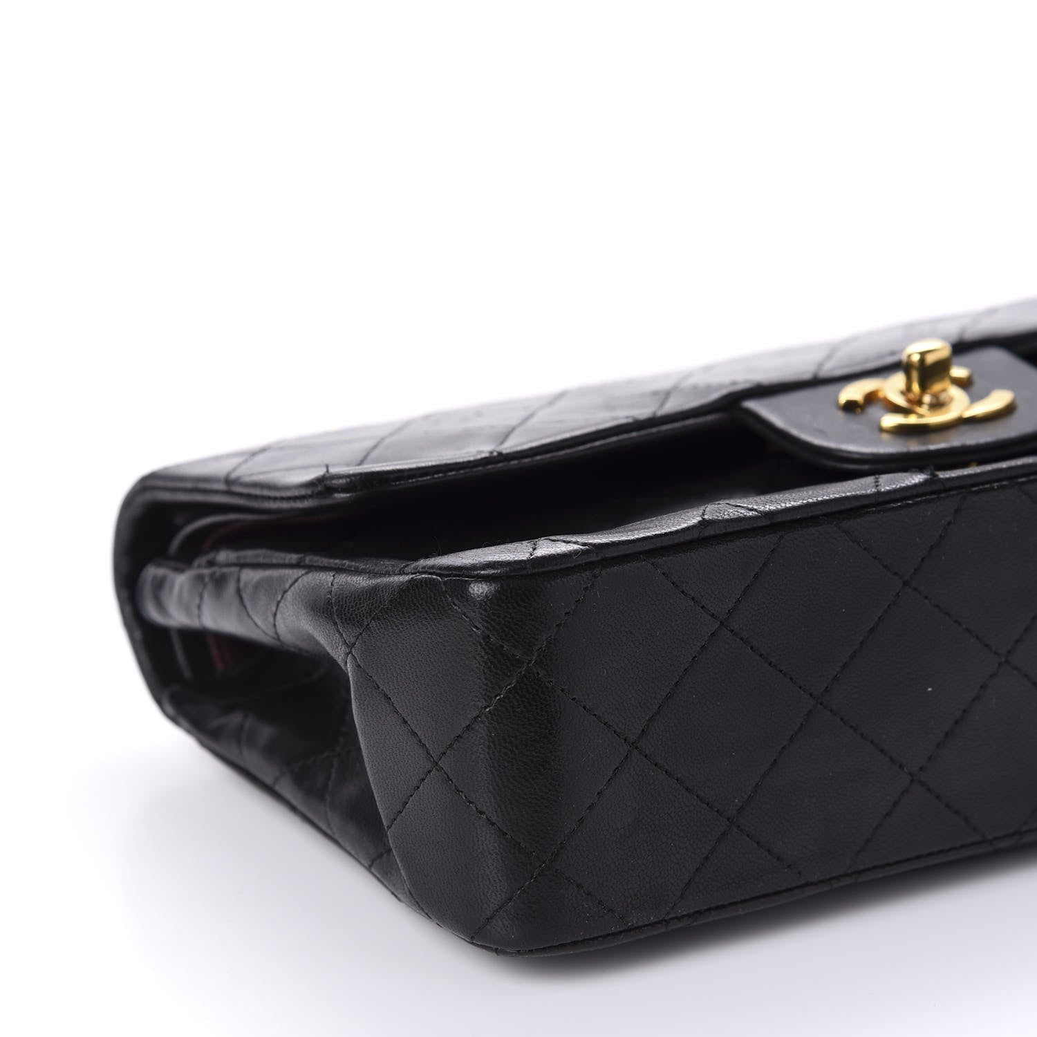 Chanel Lambskin Quilted Small Double Flap Black 6 of 11