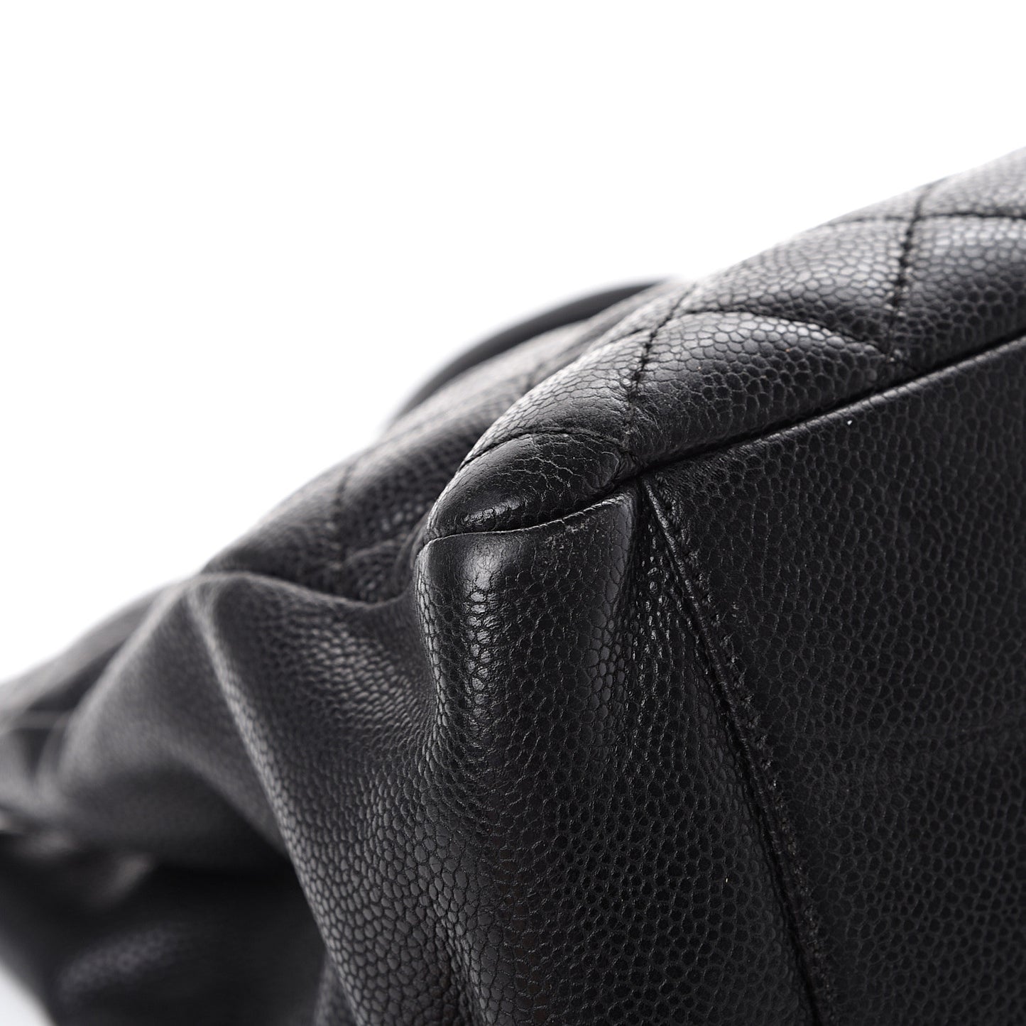Caviar Quilted Grand Shopping Tote GST Black