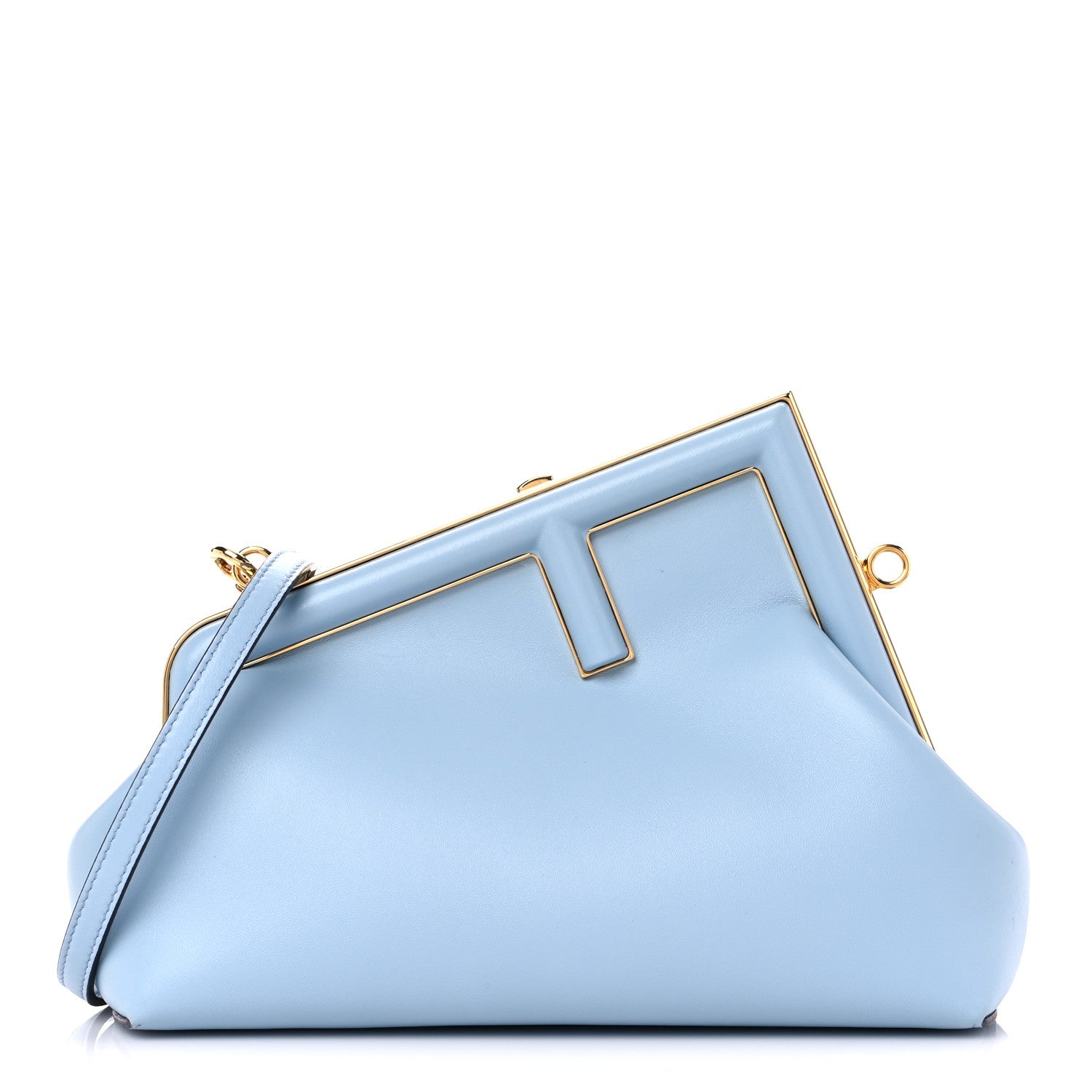 Fendi Shiny Nappa Small Fendi First Azzurro Baby 1 of 12