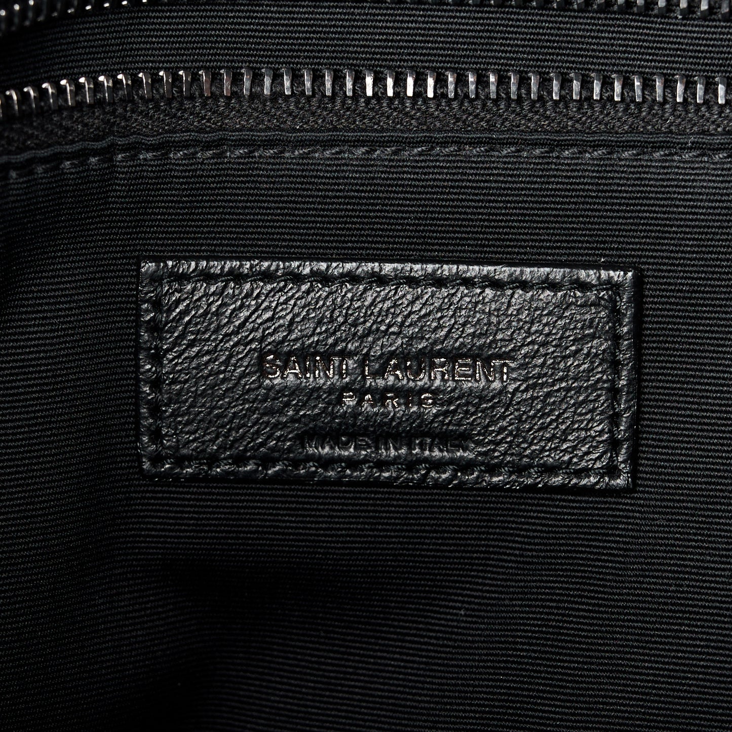 Crinkled Calfskin Matelasse Monogram Medium Niki Chain Satchel Black