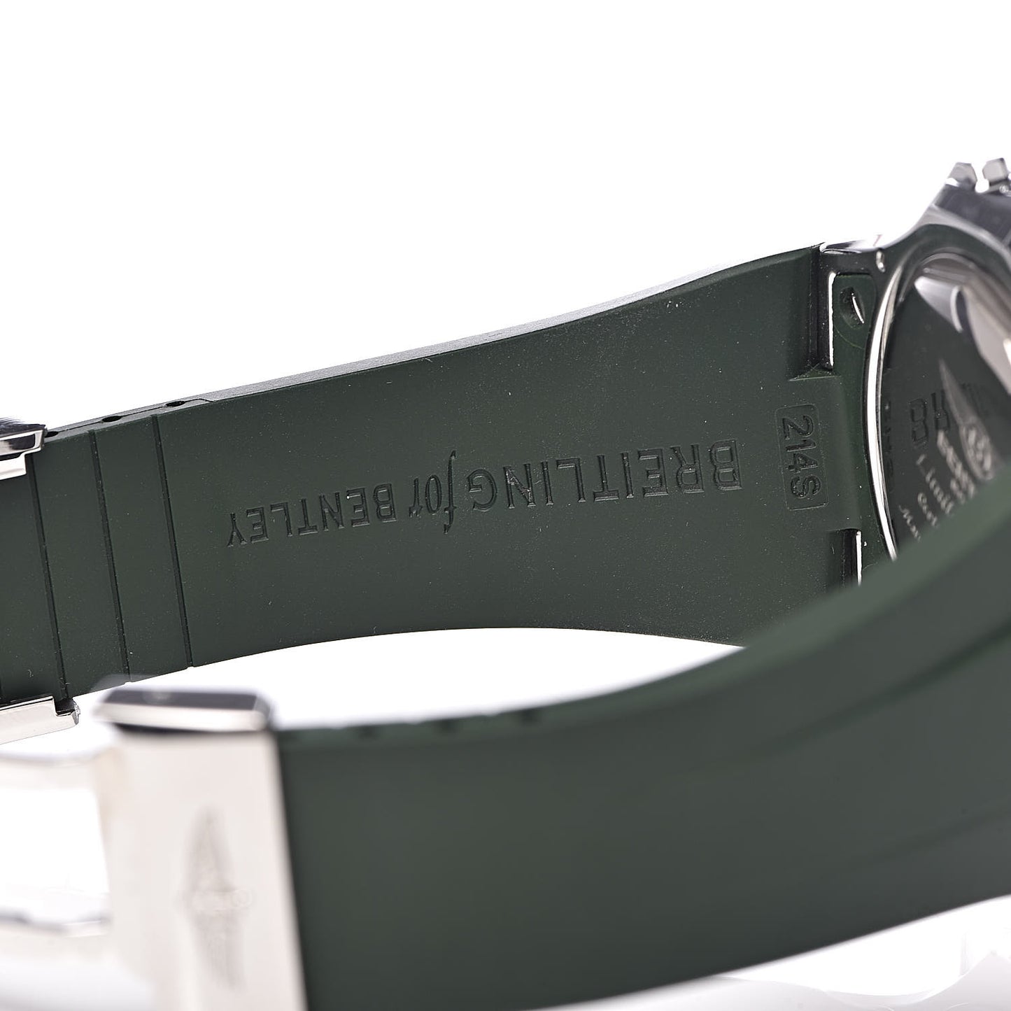 Stainless Steel Rubber 49mm Bentley GMT Chronograph Automatic Watch Green A47362