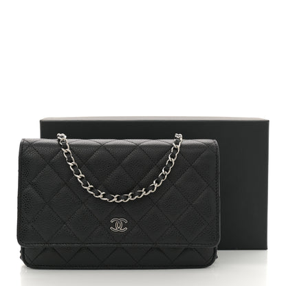 Chanel Caviar Quilted Wallet on Chain WOC Black 11 of 11