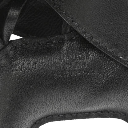 Hermes Milo Lambskin Studded Grigri Rodeo Robeo Rock Horse Bag Charm PM Black 3 of 5