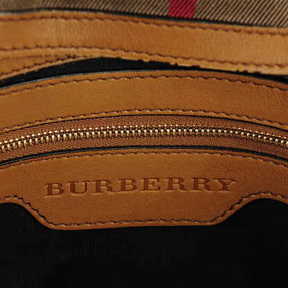 Burberry House Check Medium Clementon Tote Camel 6 of 8