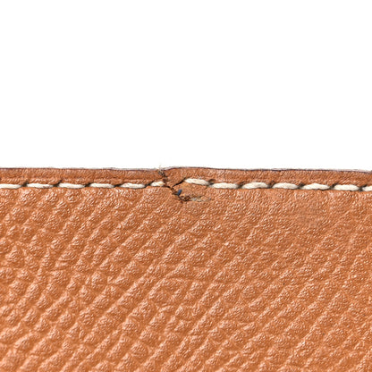 Hermes Courchevel Globe Trotter Agenda Cover GM Gold 12 of 14