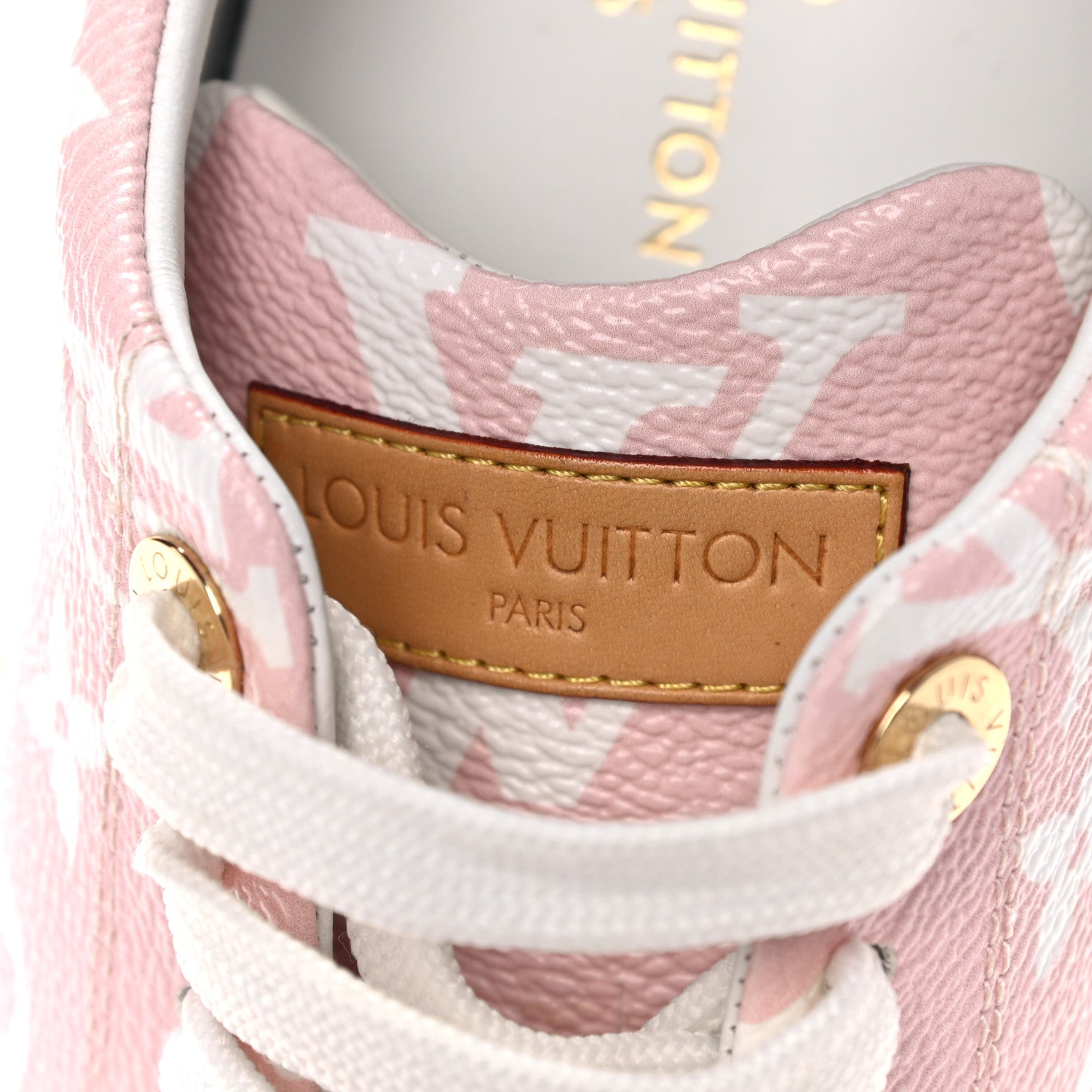 Louis Vuitton Monogram Giant Time Out Sneakers 35 Rose 9 of 11