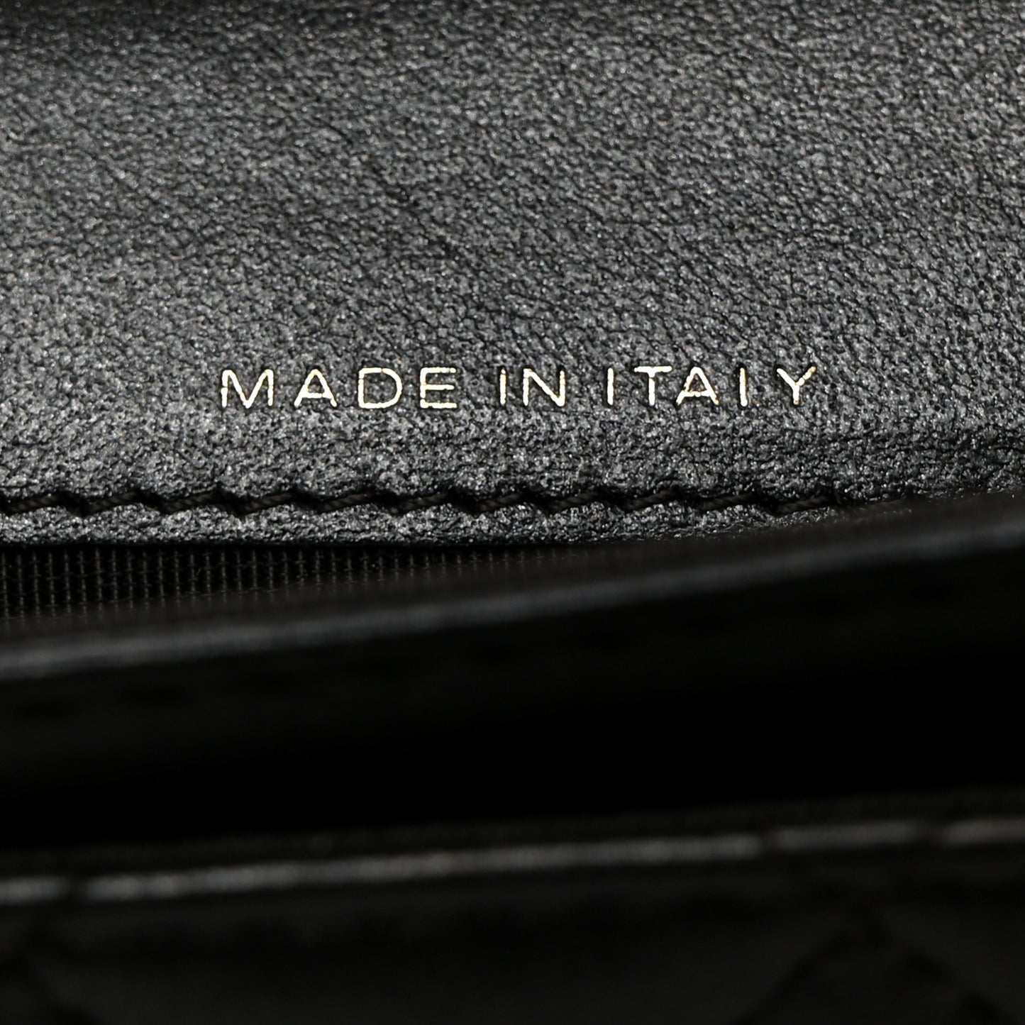 Metallic Calfskin Quilted Reissue Card Holder Wallet Charcoal