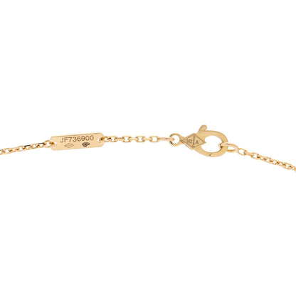 Van Cleef & Arpels 18K Yellow Gold Black Onyx Vintage Alhambra Pendant Necklace 4 of 6