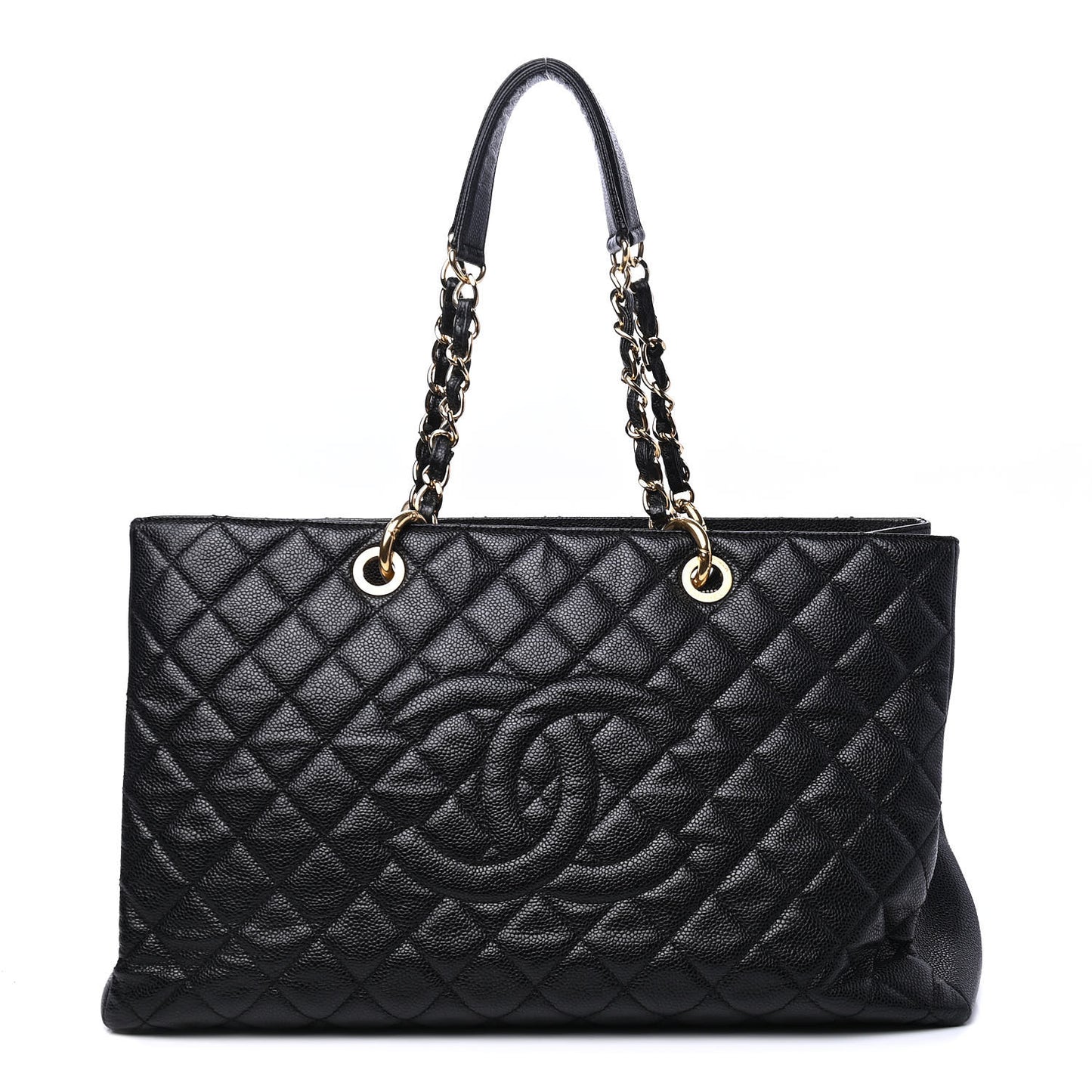 Caviar Quilted XL Grand Shopping Tote GST Black