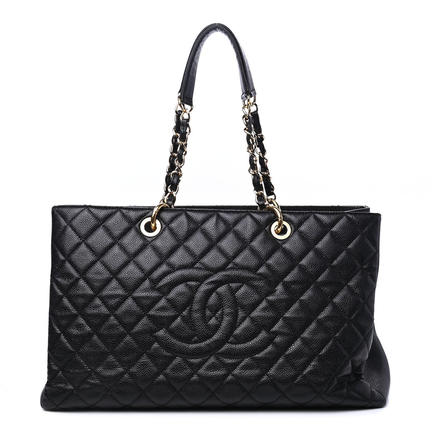 Chanel Caviar Quilted XL Grand Shopping Tote GST Black 1 of 7