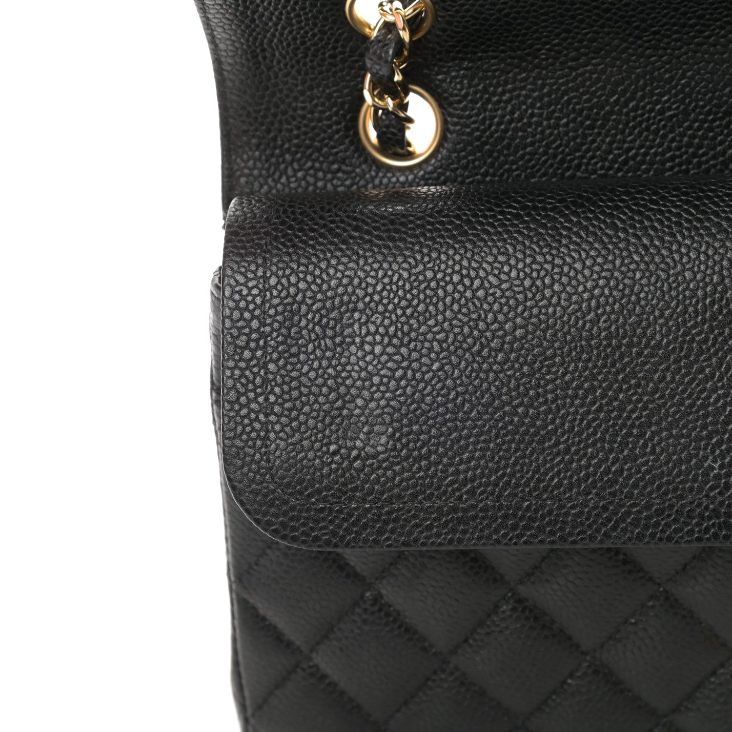 Chanel Caviar Quilted Medium Double Flap Black 13 of 15