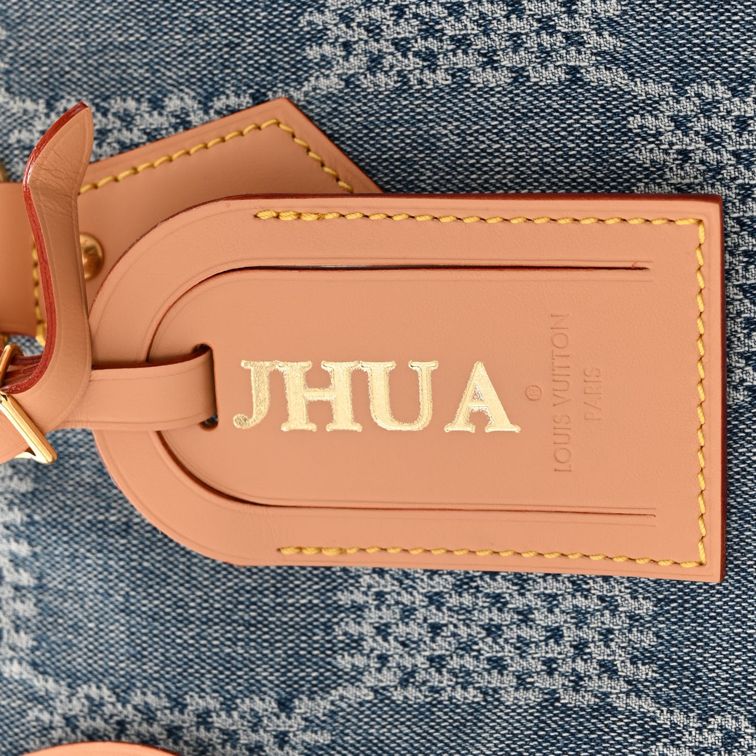 Louis Vuitton Damier Denim 3D Speedy Bandouliere 40 Bleu 10 of 10