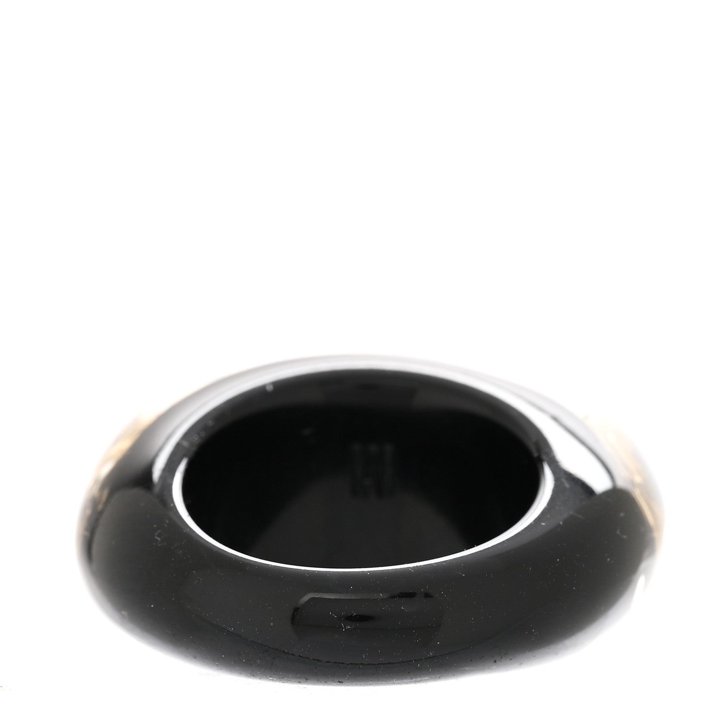 Louis Vuitton Resin Swarovski Crystal Inclusion Ring M 53 6.5 Black 3 of 4