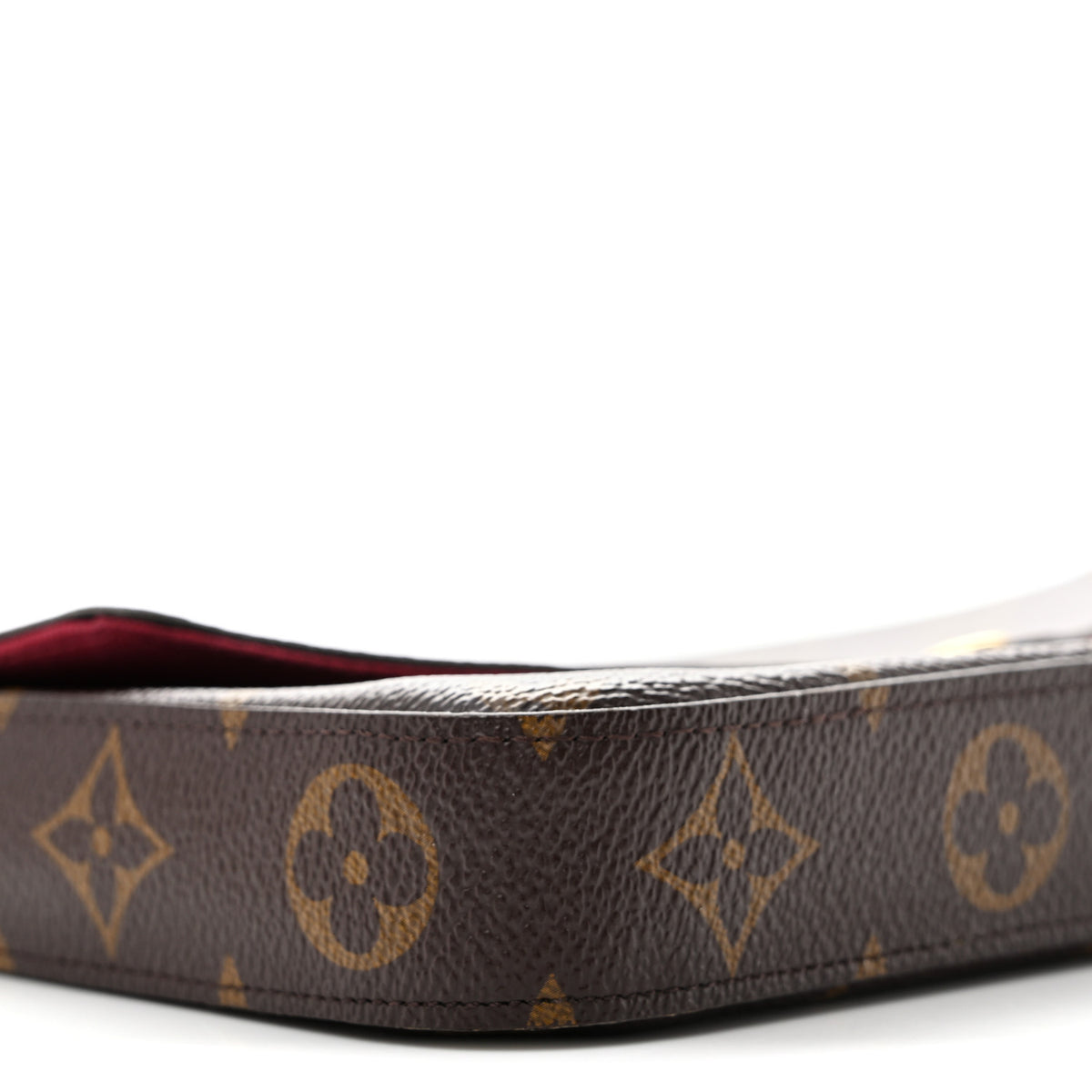 Monogram Pochette Felicie Chain Wallet Fuchsia