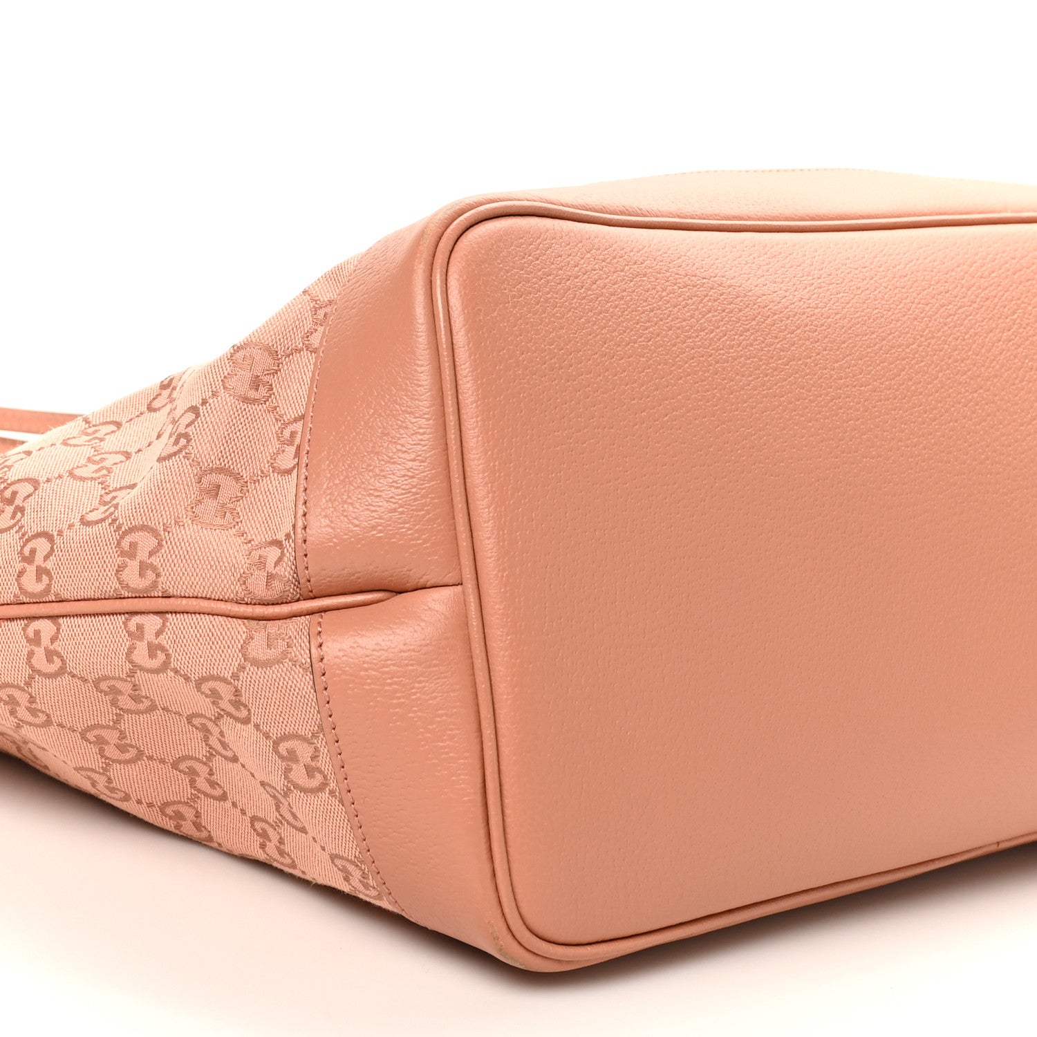 Gucci Monogram Textured Dollar Calfskin Large Ophidia Shopping Tote Cloche Rose Pink 10 of 13