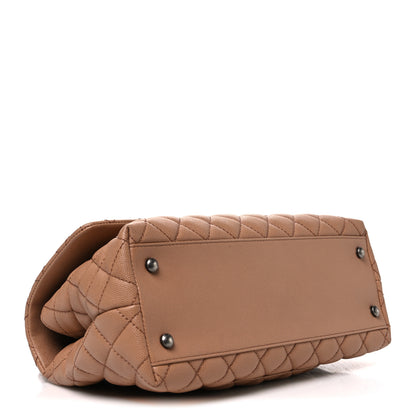 Chanel Caviar Quilted Small Coco Handle Flap Beige 4 of 10