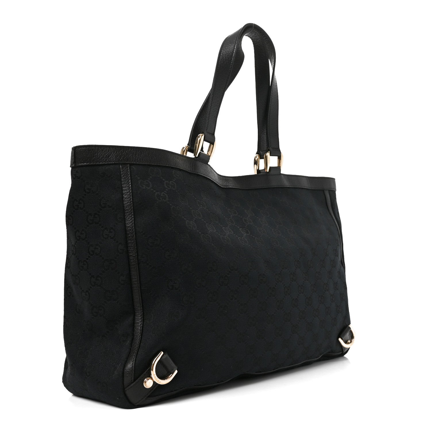 Gucci Monogram Large Abbey Tote Black 2 of 9