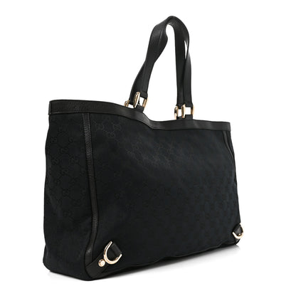 Gucci Monogram Large Abbey Tote Black 2 of 9