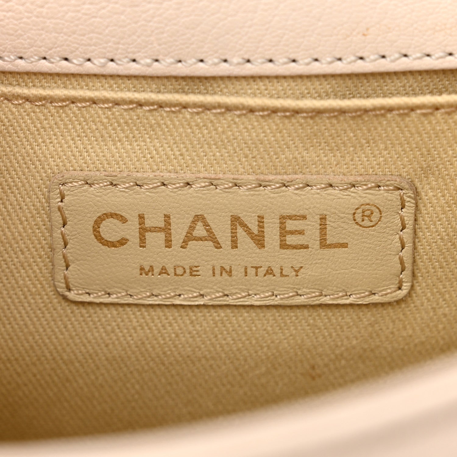 Chanel Goatskin Quilted Large Rita Top Handle Flap Beige 6 of 12